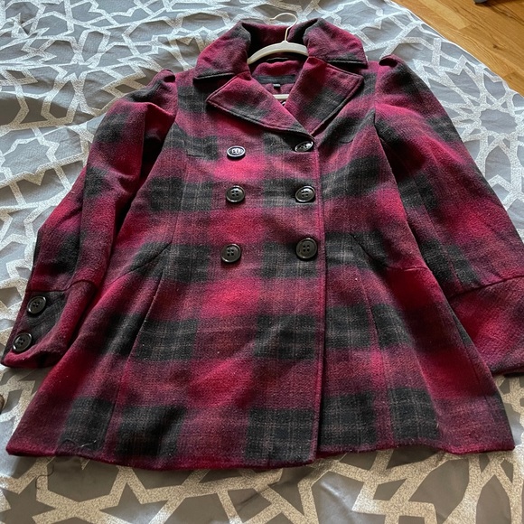 Steve Madden black & red women’s coat - Picture 5 of 16